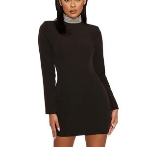 Naked Wardrobe Put a Bling on it Mini Dress
